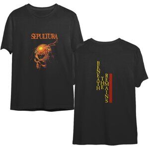 Sepultura Beneath The Remains Tour T-Shirt 2 Sided Metal Band Fan Gift Graphic